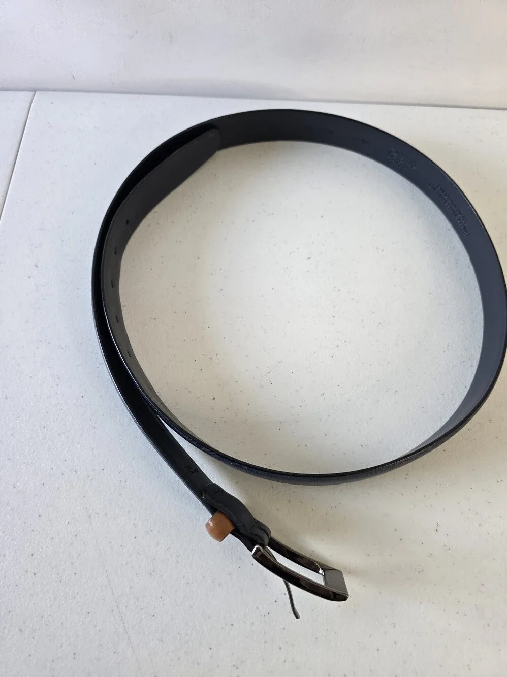 Penguin Full‎ Grain Cowhide Leather Belt Size 40 Blue Casual Preppy Office